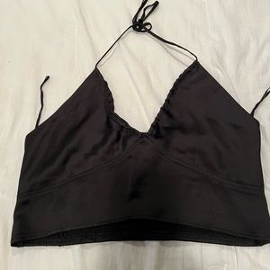 Black crop top